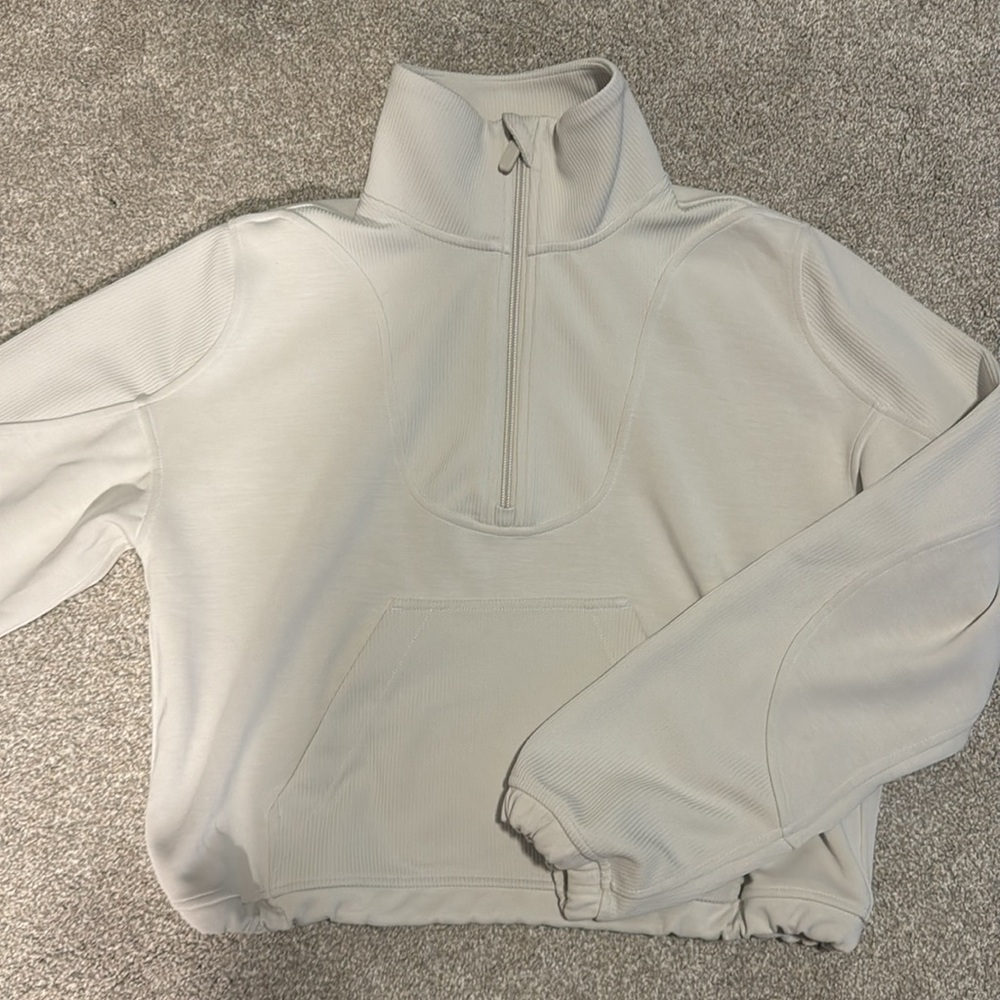 Lululemon ribbed half zip sweater like new!
